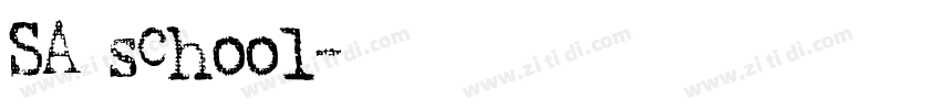 SA school字体转换